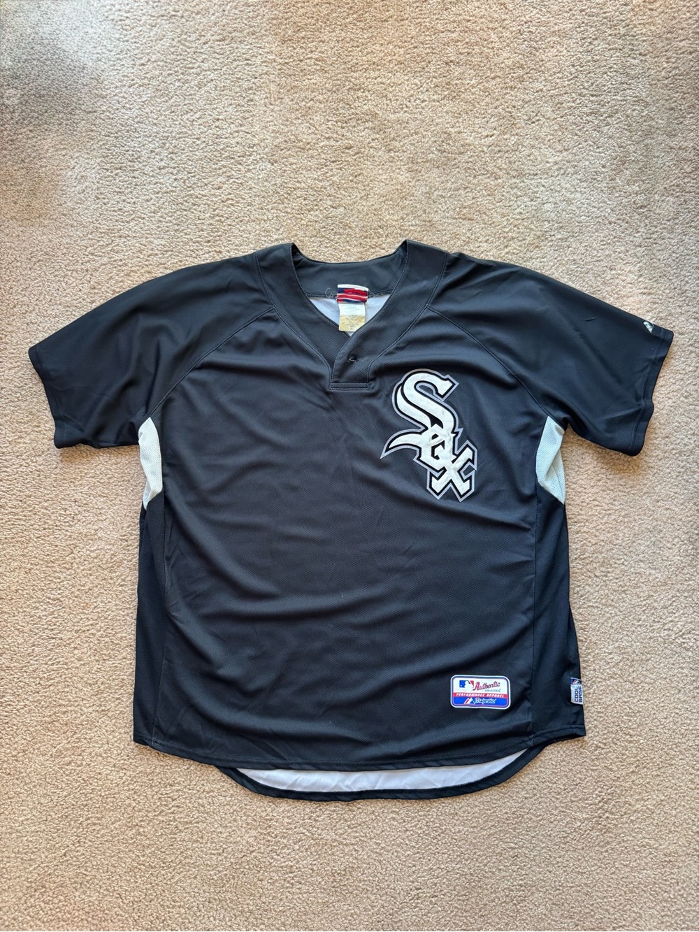 Majestic Chicago White Sox Authentic Pre-Game Jersey Black XL